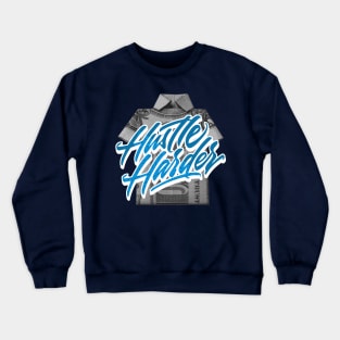 Hustle Harder Marina Blue Low Crewneck Sweatshirt